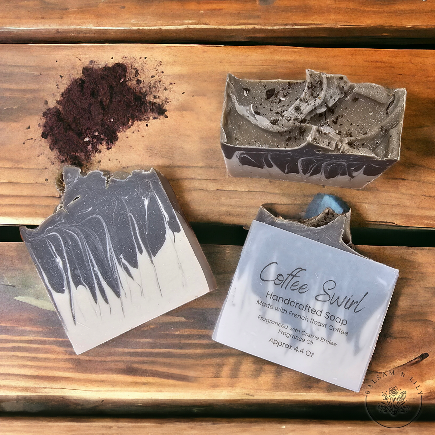 Coffee Swirl Handcrafted Soap