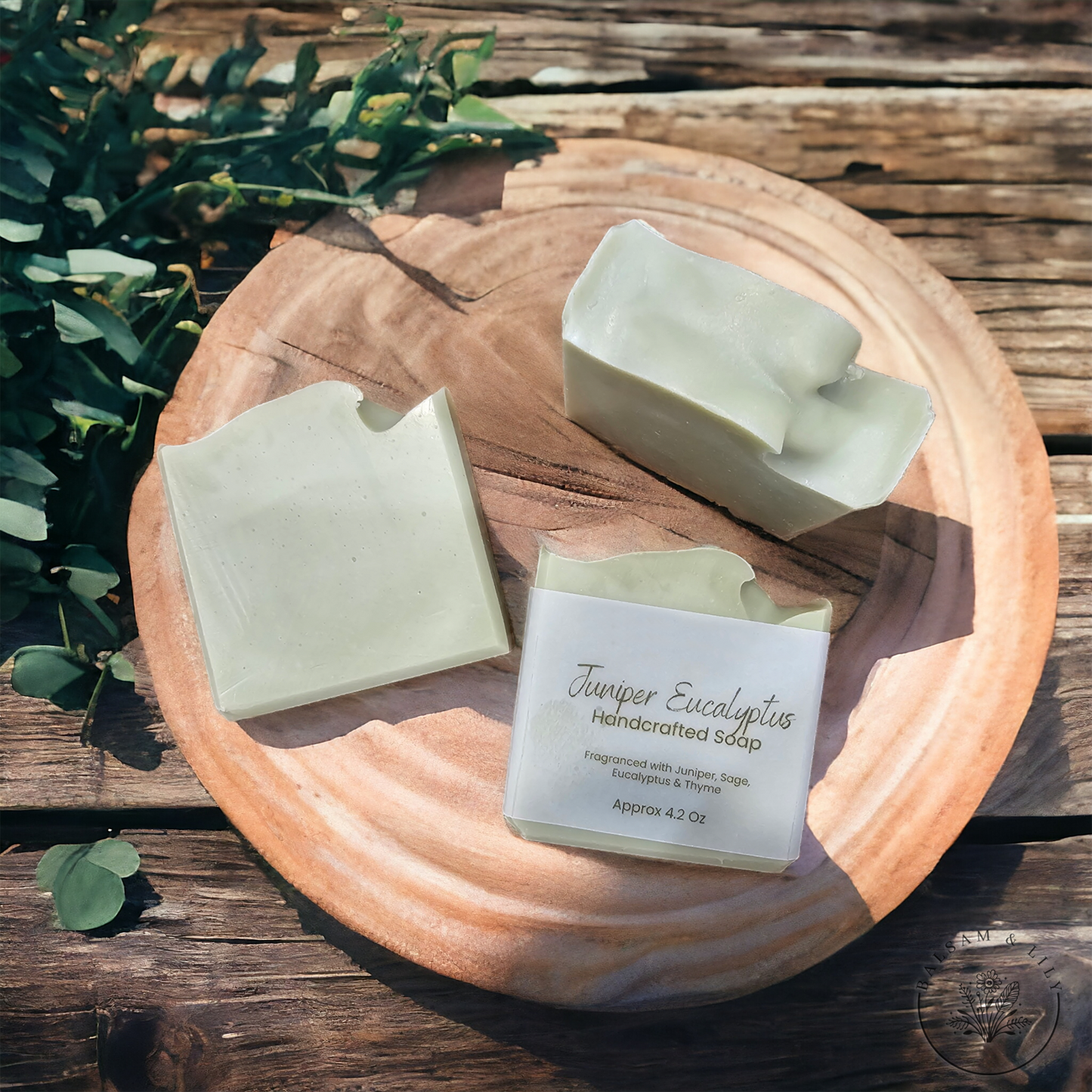Juniper Eucalyptus Handcrafted Soap