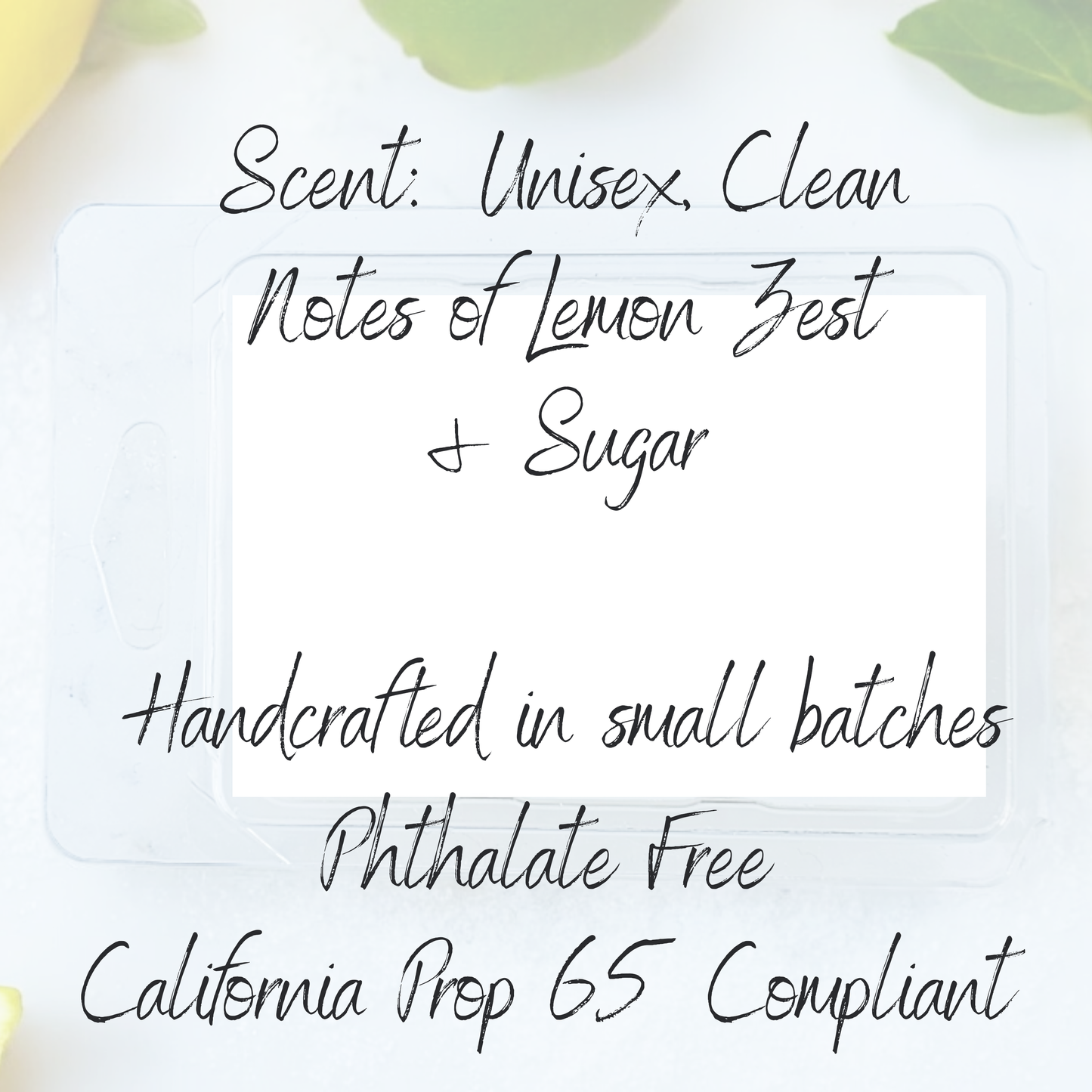 Zest for Life Wax Melts - Unisex, Clean, Lemon