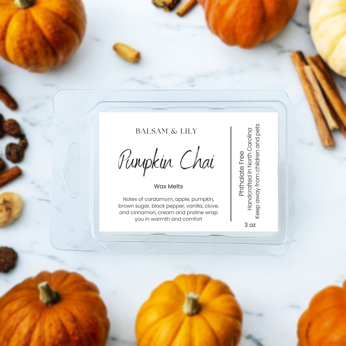 Pumpkin Chai Wax Melts - Autumn, Holiday