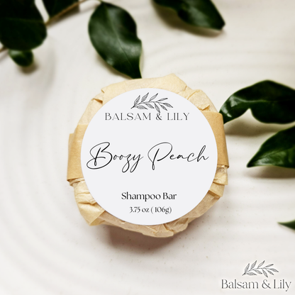 Boozy Peach Shampoo & Conditioner Bars - Zero Waste