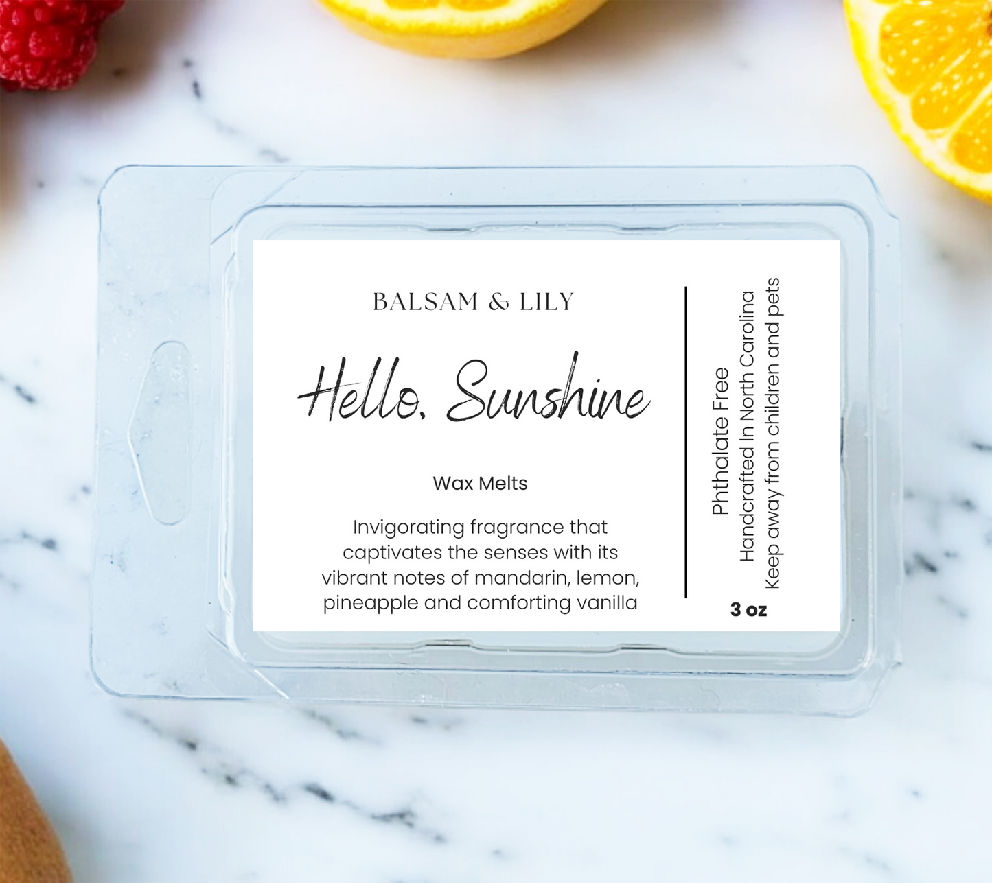 Hello, Sunshine Wax Melts - Unisex, Citrus