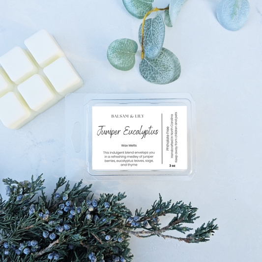 Juniper Eucalyptus Wax Melts - Unisex, Earthy