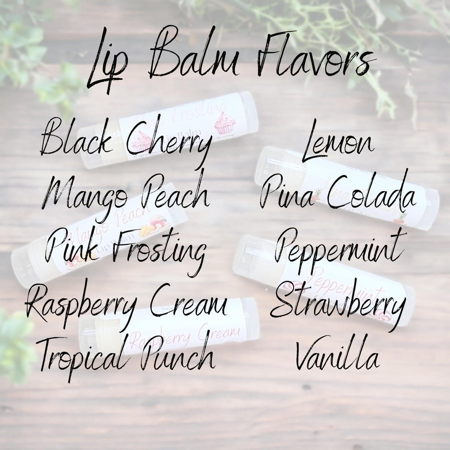 2 Pack Flavored Lip Balm