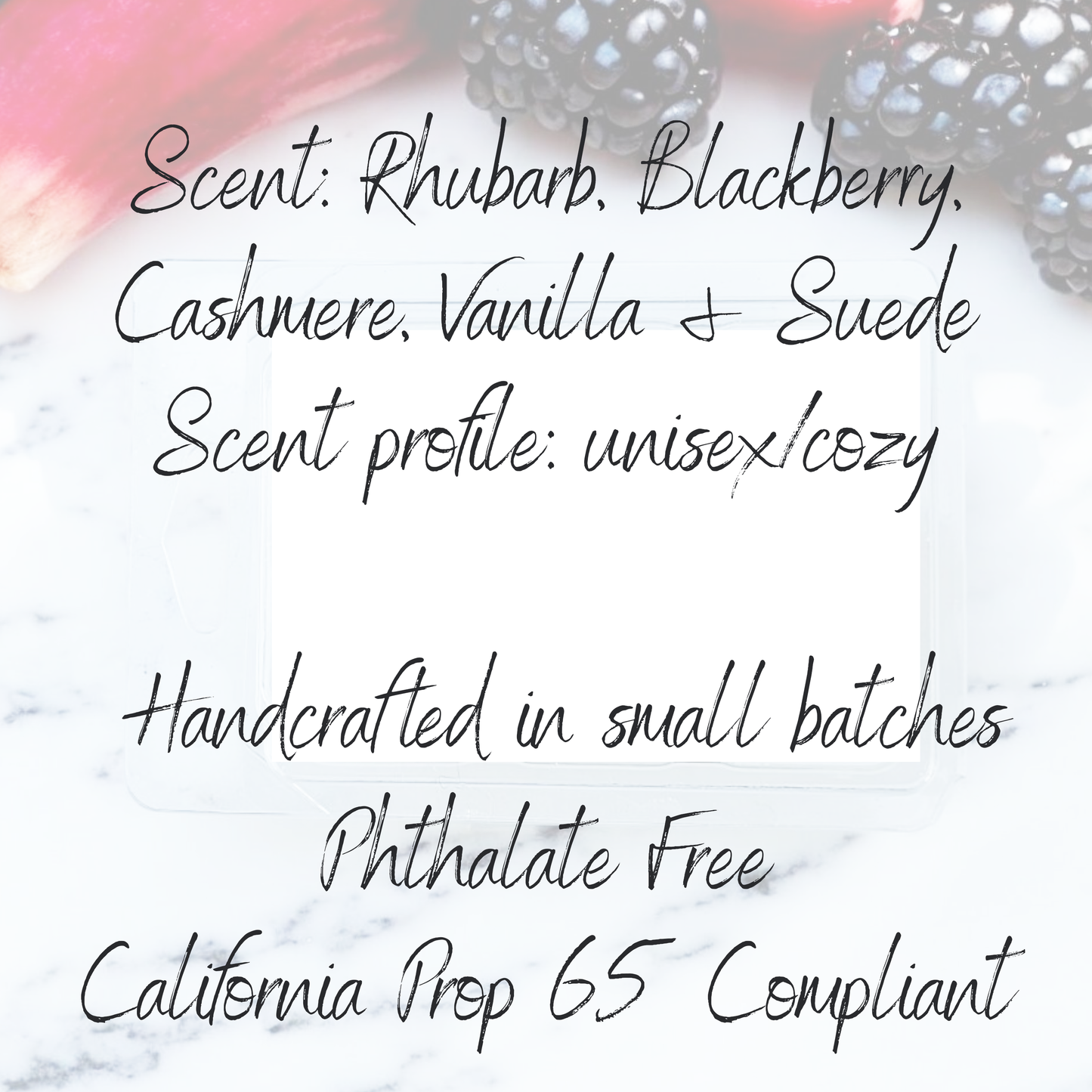 Rhuberry Creme Wax Melts - Unisex, Warm & Cozy