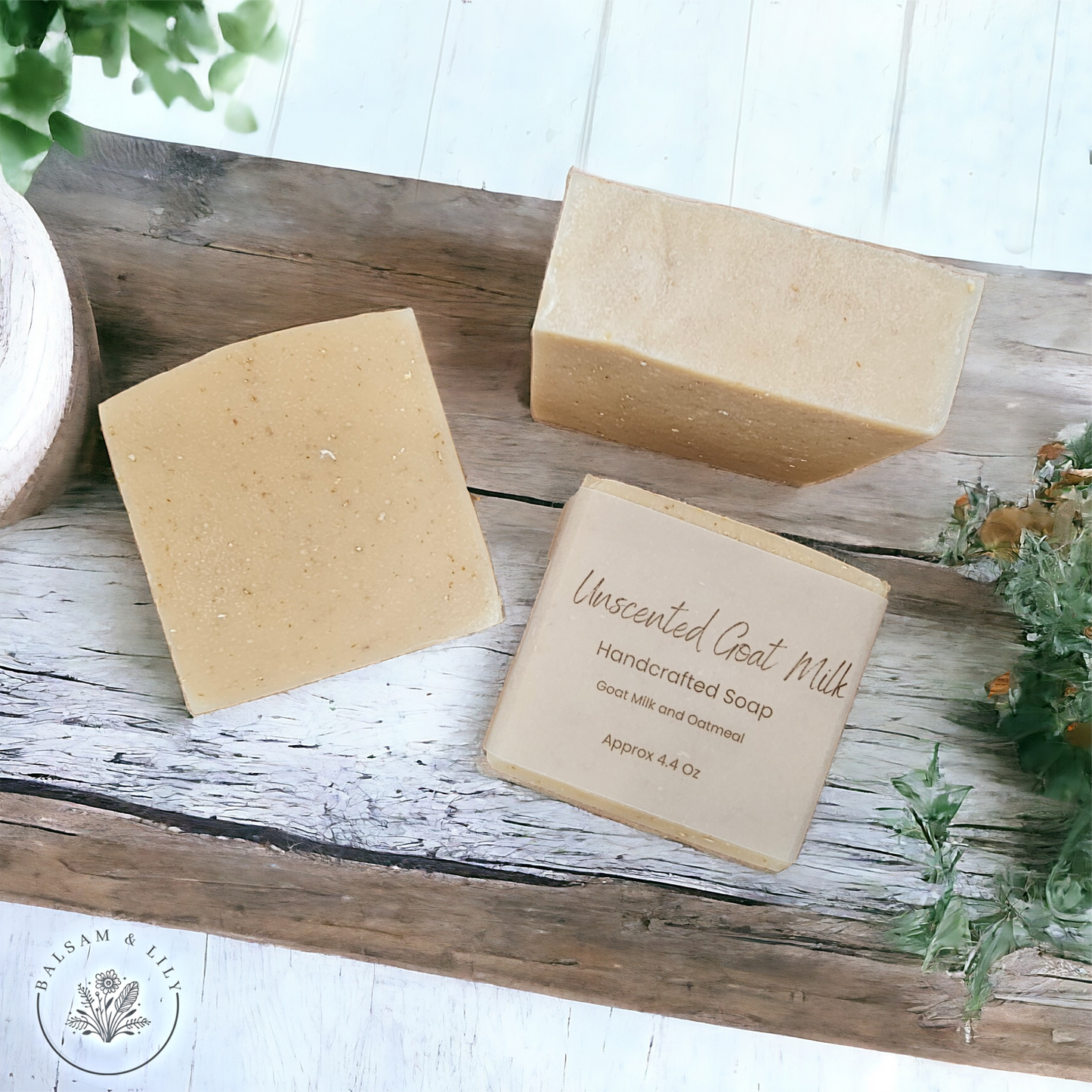 Goat Milk Unscented Handcrafted Soap