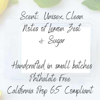 Zest for Life Wax Melts - Unisex, Clean, Lemon